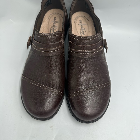 Clarks Collection Cheyn Madi Loafers Womens Size 8 Brown Leather Slip-On - Picture 8 of 11